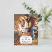 シンプルチャーム日付の保存 案内ポストカード (スタンド正面)