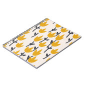 シンプルチューリップ花布プリント ノートブック (左側)