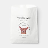シンプルチワホアドッグ結婚の感謝お願いバッグ フェイバーバッグ (正面)