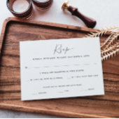 シンプルツー ゲスト数 | 食事選択 返信カード