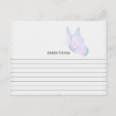 シンプルティール(緑がかった色)とMave Butfrayレシピカード ポストカード (正面)