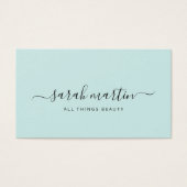 シンプルティール（緑がかった色）エレガントターコイズギフト券 (正面)