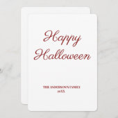 シンプルテキストミニマルのハロウィンの追加 (正面/裏面)