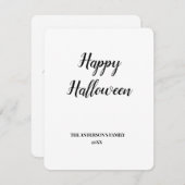 シンプルテキストミニマルのハロウィンの追加 (正面/裏面)