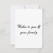 シンプルテキストミニマルのハロウィンの追加 サンキューカード (裏面)