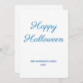 シンプルテキストミニマルのハロウィンの追加 サンキューカード (正面/裏面)