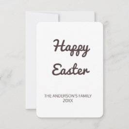 シンプルテキストミニマルイースターの追加 サンキューカード