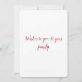 シンプルテキストミニマルイースターの追加 サンキューカード (裏面)