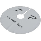 シンプルテキストミニマルモノグラム写真brusの追加 ブラッシュドポリエステルツリースカート (アングル)