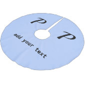 シンプルテキストミニマルモノグラム写真brusの追加 ブラッシュドポリエステルツリースカート (アングル)