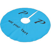 シンプルテキストミニマルモノグラム写真brusの追加 ブラッシュドポリエステルツリースカート (アングル)