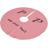 シンプルテキストミニマルモノグラム写真brusの追加 ブラッシュドポリエステルツリースカート (アングル)