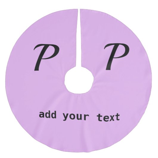 シンプルテキストミニマルモノグラム写真brusの追加 ブラッシュドポリエステルツリースカート (正面)