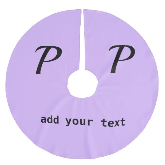 シンプルテキストミニマルモノグラム写真brusの追加 ブラッシュドポリエステルツリースカート (正面)