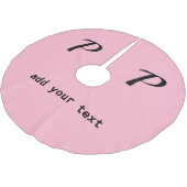 シンプルテキストミニマルモノグラム写真brusの追加 ブラッシュドポリエステルツリースカート (アングル)