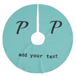 シンプルテキストミニマルモノグラム写真brusの追加 ブラッシュドポリエステルツリースカート