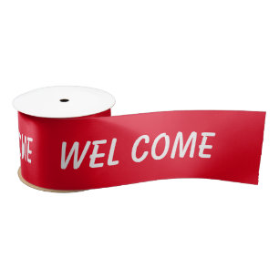 シンプルテキストミニマルモノグラム名satinを追加する サテンリボン