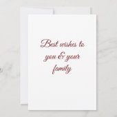 シンプルテキスミニマルトのクリスマスカーを追加 (裏面)