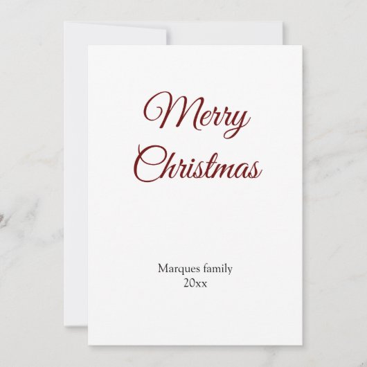 シンプルテキスミニマルトのクリスマスカーを追加 (正面)