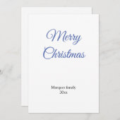 シンプルテキスミニマルトのクリスマスカーを追加 (正面/裏面)