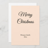 シンプルテキスミニマルトのクリスマスカーを追加 (正面/裏面)