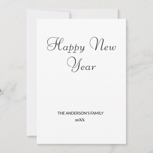 シンプルテキスミニマルトの追加年賀状 (正面)