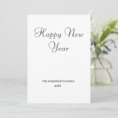 シンプルテキスミニマルトの追加年賀状 (スタンド正面)