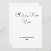 シンプルテキスミニマルトの追加年賀状 (正面/裏面)