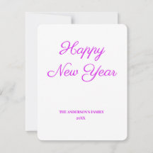 シンプルテキスミニマルトの追加年賀状