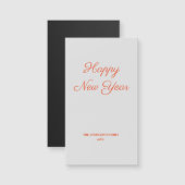 シンプルテキスミニマルトの追加年賀状 (正面/裏面)