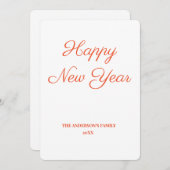 シンプルテキスミニマルトの追加年賀状 (正面/裏面)