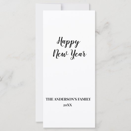 シンプルテキスミニマルトの追加年賀状 (正面)