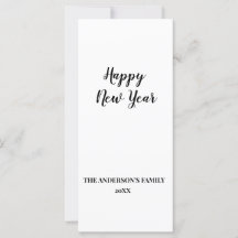 シンプルテキスミニマルトの追加年賀状