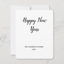 シンプルテキスミニマルトの追加年賀状