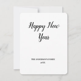 シンプルテキスミニマルトの追加年賀状 ノートカード