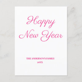 シンプルテキスミニマルトの追加年賀状 ポストカード