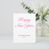 シンプルテキスミニマルトの追加年賀状 ポストカード (スタンド正面)