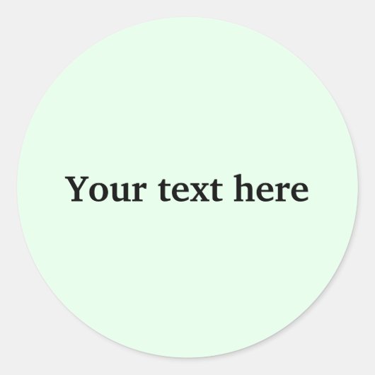 シンプルテキスミニマルトを追加カスタムする ラウンドシール (正面)