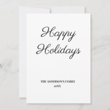 シンプルテキスミニマルト・ホリデー・カードの追加