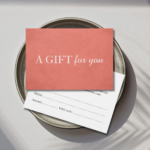 シンプルテクスエレガントチャバラ美しいGiftCertificate