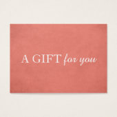 シンプルテクスエレガントチャバラ美しいGiftCertificate (正面)