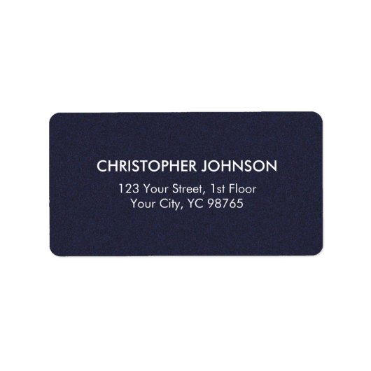 シンプルテクスチエレガントャの青い白男らし色 ラベル (正面)