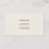 シンプルテクスチエレガントャ・グレー・コンサルタント 名刺 (裏面)