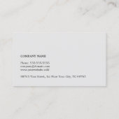 シンプルテクスチエレガントャ・グレー・コンサルタント 名刺 (裏面)
