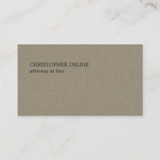 シンプルテクスチエレガントュリーネン弁護士 名刺 (正面)