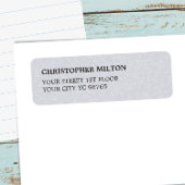 シンプルテクスチエレガントーグレイ事業 ラベル