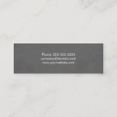 シンプルテクスチモダンャ・グレー・コンサルタント スキニー名刺 (裏面)