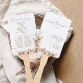 シンプルテラエレガントコタモダン結婚式 プログラム ハンドファン