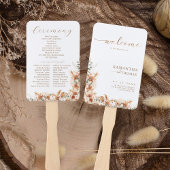 シンプルテラエレガントコタモダン結婚式 プログラム ハンドファン