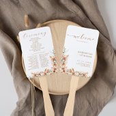 シンプルテラエレガントコタモダン結婚式 プログラム ハンドファン